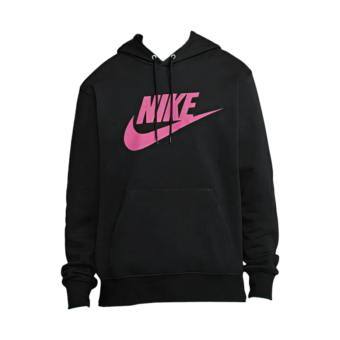 FN3869-011 Nike NSW Club Fleece Pullover Hoodie Black Pinksicle - Asia