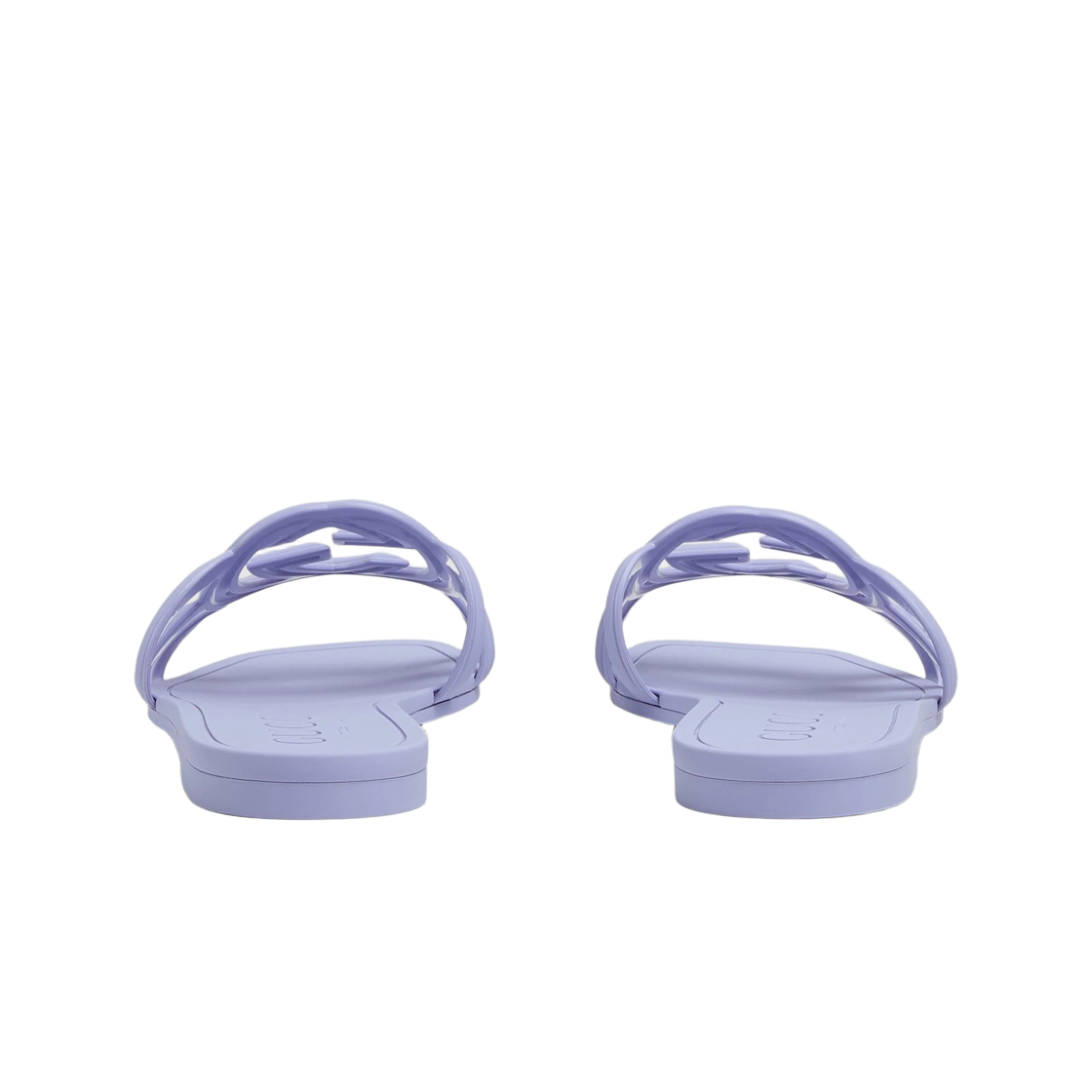 (W) 구찌 인터로킹 G 슬라이드 샌들 라일락((W) Gucci Interlocking G Slide Sandals Lilac) - 3