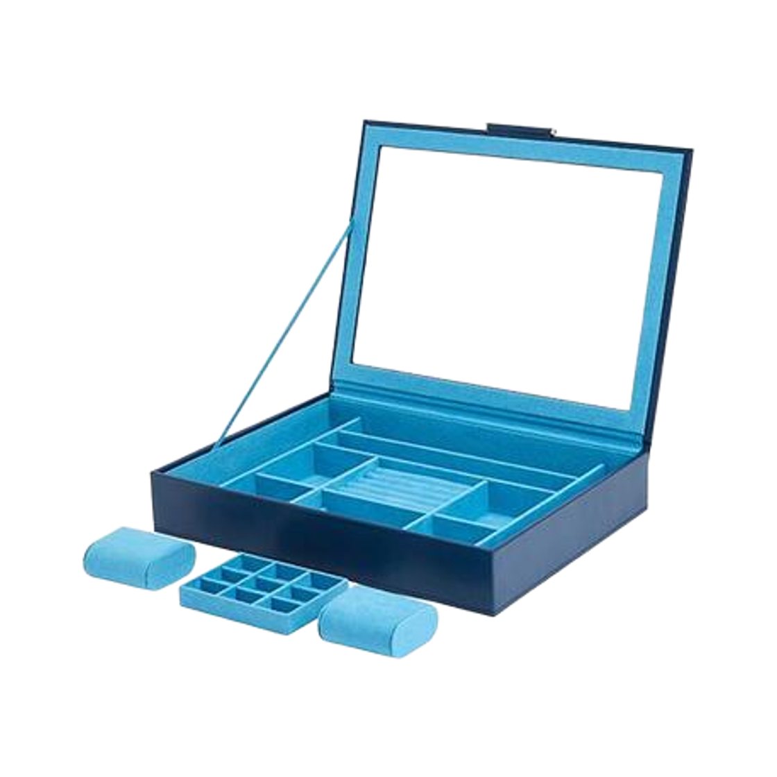 울프 1834 소피아 쥬얼리 박스 윈도우 인디고(Wolf 1834 Sophia Jewelry Box with Window Indigo) - 2