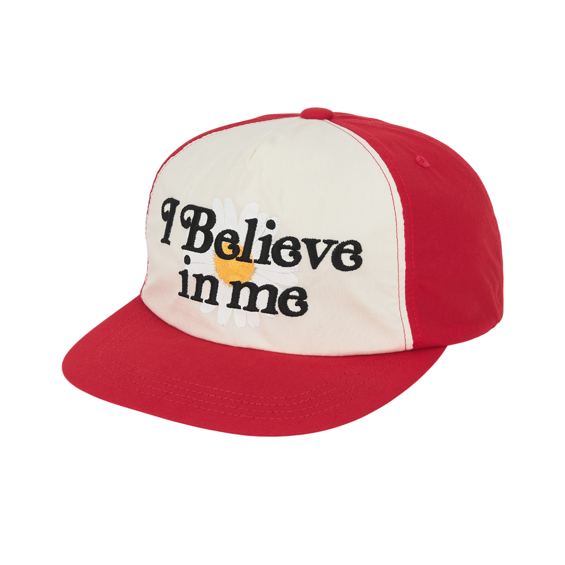 피스마이너스원 x 베르디 5 패널 볼캡 레드(Peaceminusone x Verdy 5 Panel Ball Cap Red)