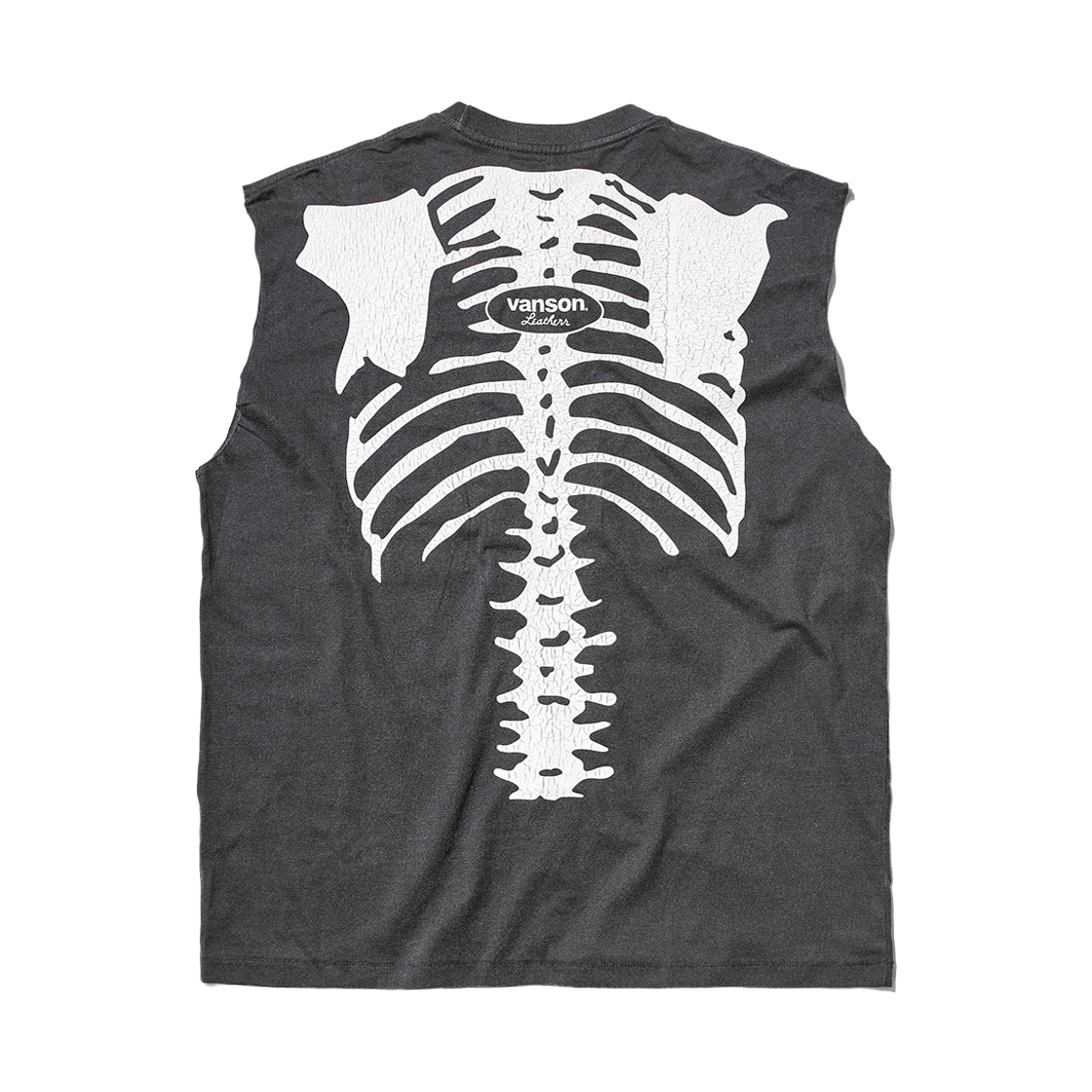 벤슨 레더 오리지날 스타일 본 티셔츠 / 피그먼트(Vanson Leathers Original Style Bone Sleeveless / Pigment) - 2