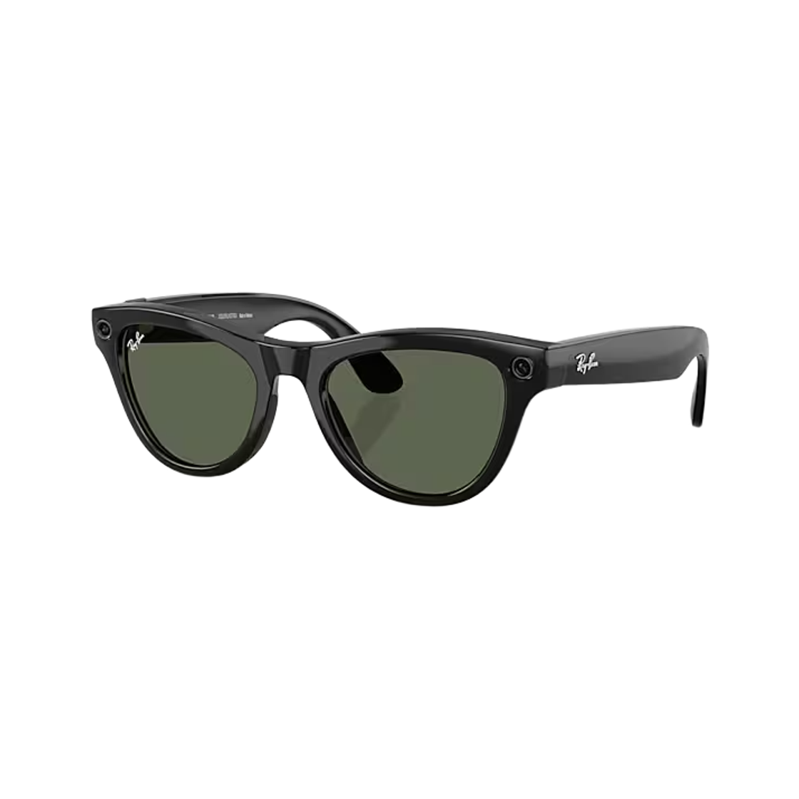 레이밴 메타 스카일러 1세대 샤이니 블랙 프레임 G-15 그린 렌즈 하이 브릿지 핏(Ray-Ban Meta Skyler Gen 1 Shiny Black Frame G-15 Green Lense High Bridge Fit)