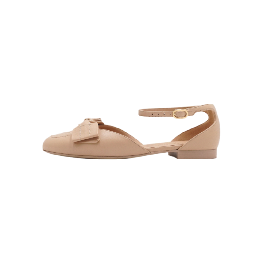IT327VWJQ54O Chanel Beige CC Logo Ribbon Detail Pumps