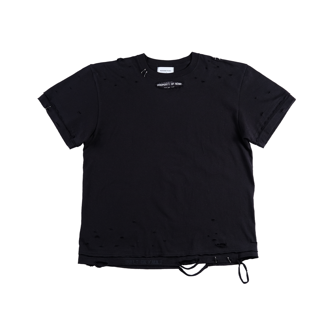 레저렉션13 폴트 빌트 그래픽 반팔 티셔츠 블랙(Resurrection13 Fault-Built T-Shirt Black)