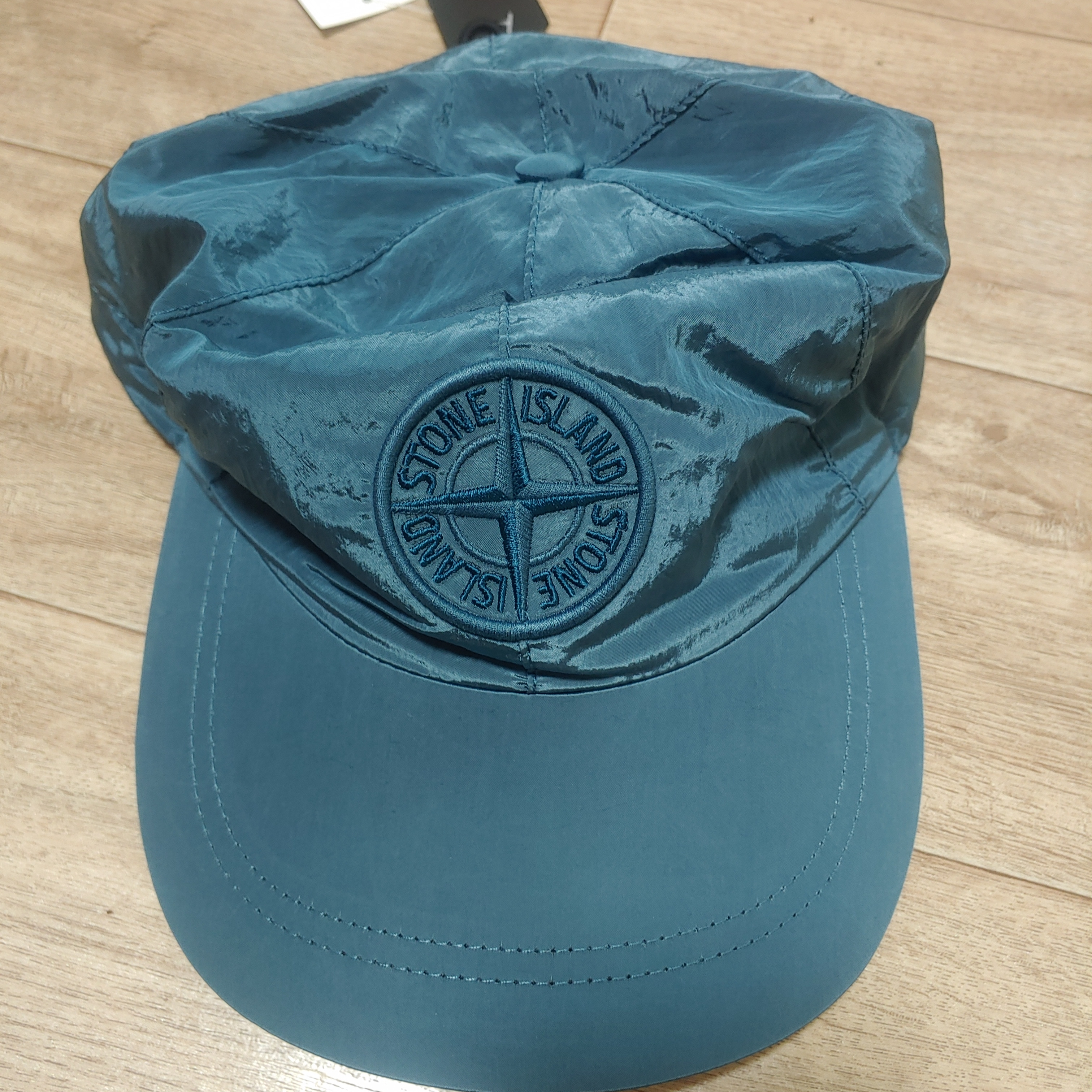 Stone Island 99576 Nylon Metal 6-Panel Cap Cobalt Blue - 21FW 착용 스타일