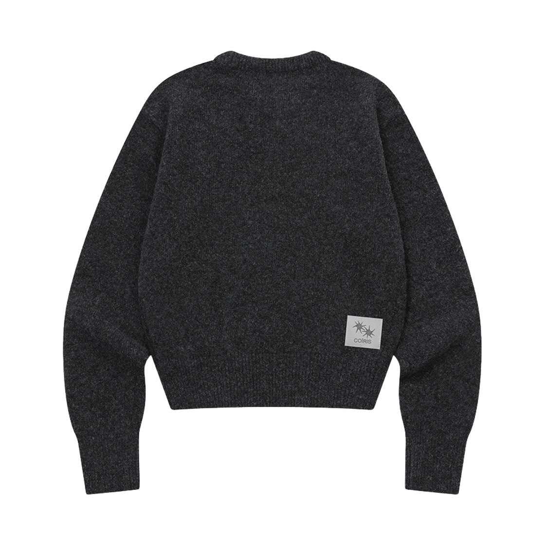 코이리스 플러프 라운드넥 크롭 니트 차콜(Coiris Pluff R-Neck Crop Knit Charcoal) - 2