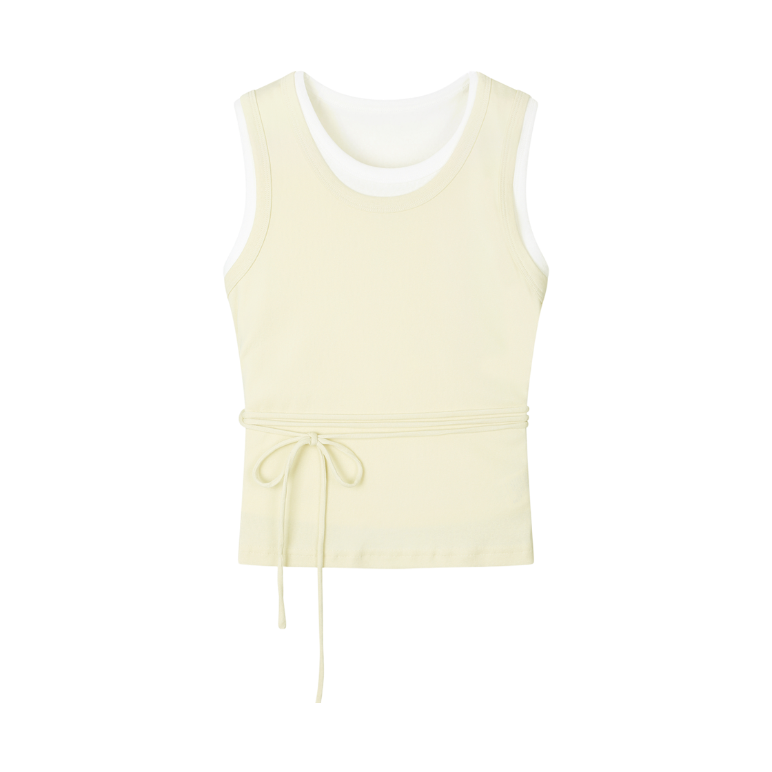 아크무어 뮤트 레이어 슬리브리스 옐로우(ARCMOOR Mute Layer Sleeveless Yellow)