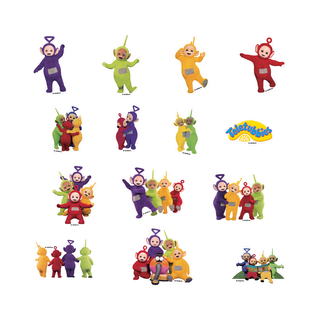[텔레토비] 조각 스티커 1세트 (27개입)([Teletubbies] Sticker Flakes 1SET (27P))