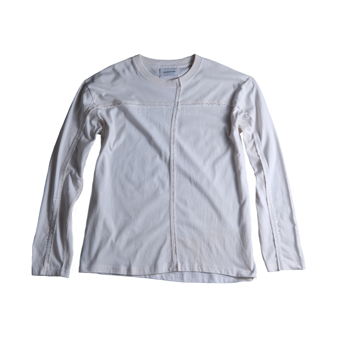 레저렉션13 오프셋 패널 긴팔 티셔츠 크림(Resurrection13 Offset Panel Long Sleeve Cream)