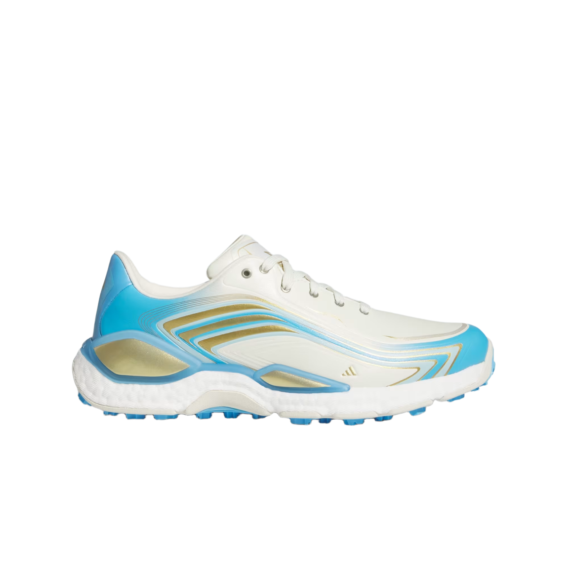 아디다스 코드케이오스 메시 스파이크리스 골프 슈즈 아이보리 골드 메탈릭(Adidas Codechaos Messi Spikeless Golf Shoes Ivory Gold Metallic) - 1
