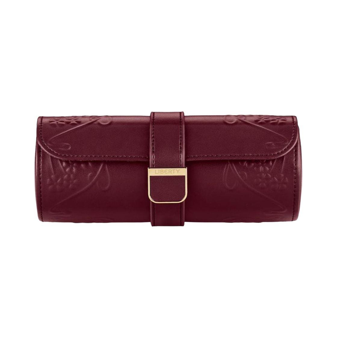 381527 Wolf 1834 x Liberty London Triple Watch Roll Burgundy