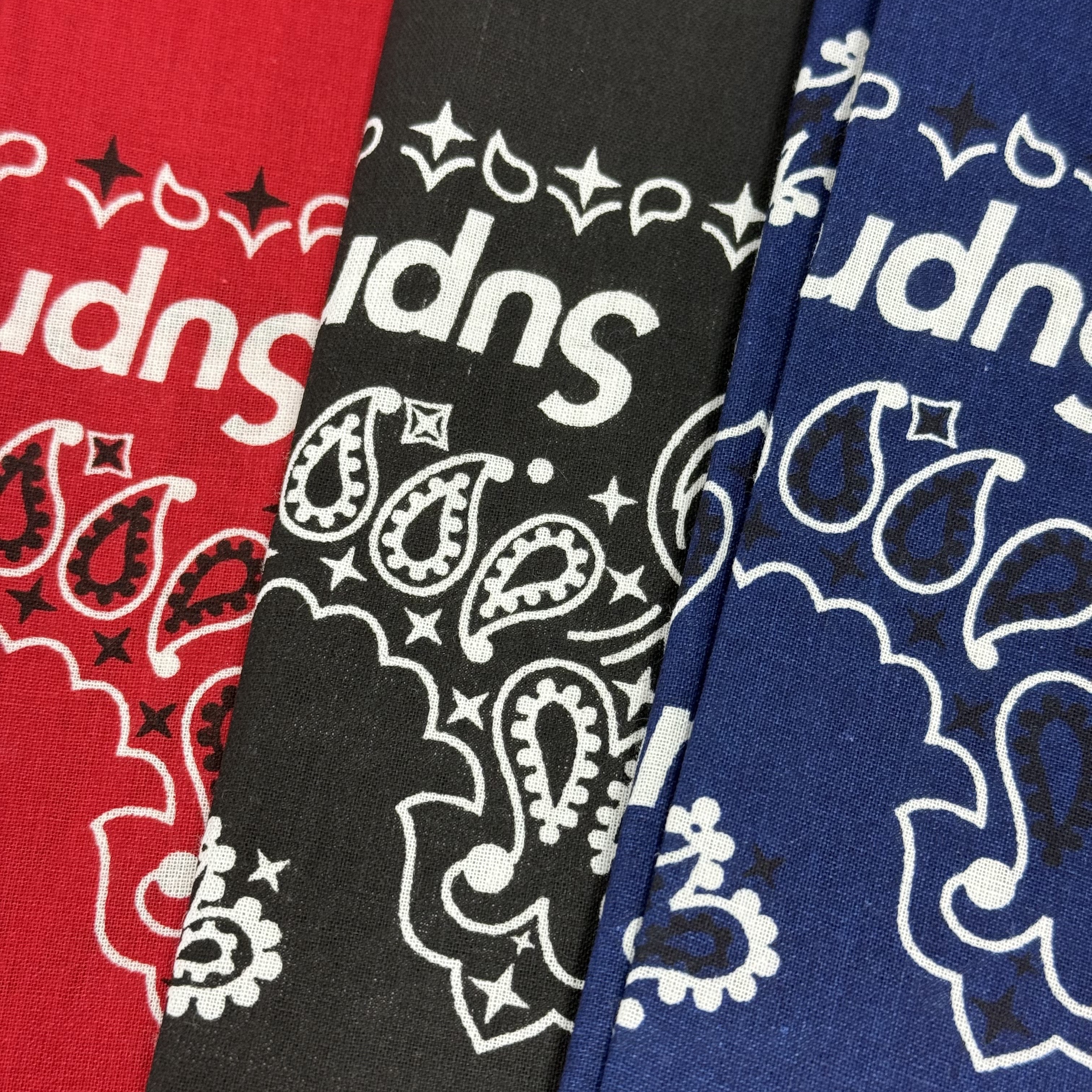 Supreme Hav-A-Hank Bandanas Multicolor (Set of 3) - 24SS 착용 스타일