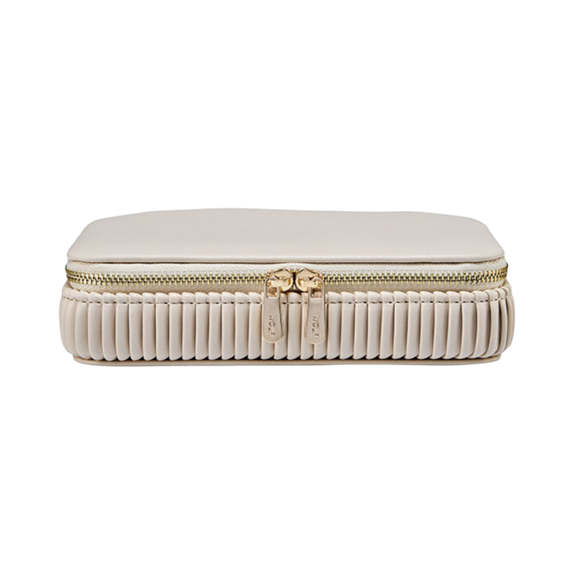 781353 Wolf 1834 Bella Zip Jewelry Case Bone