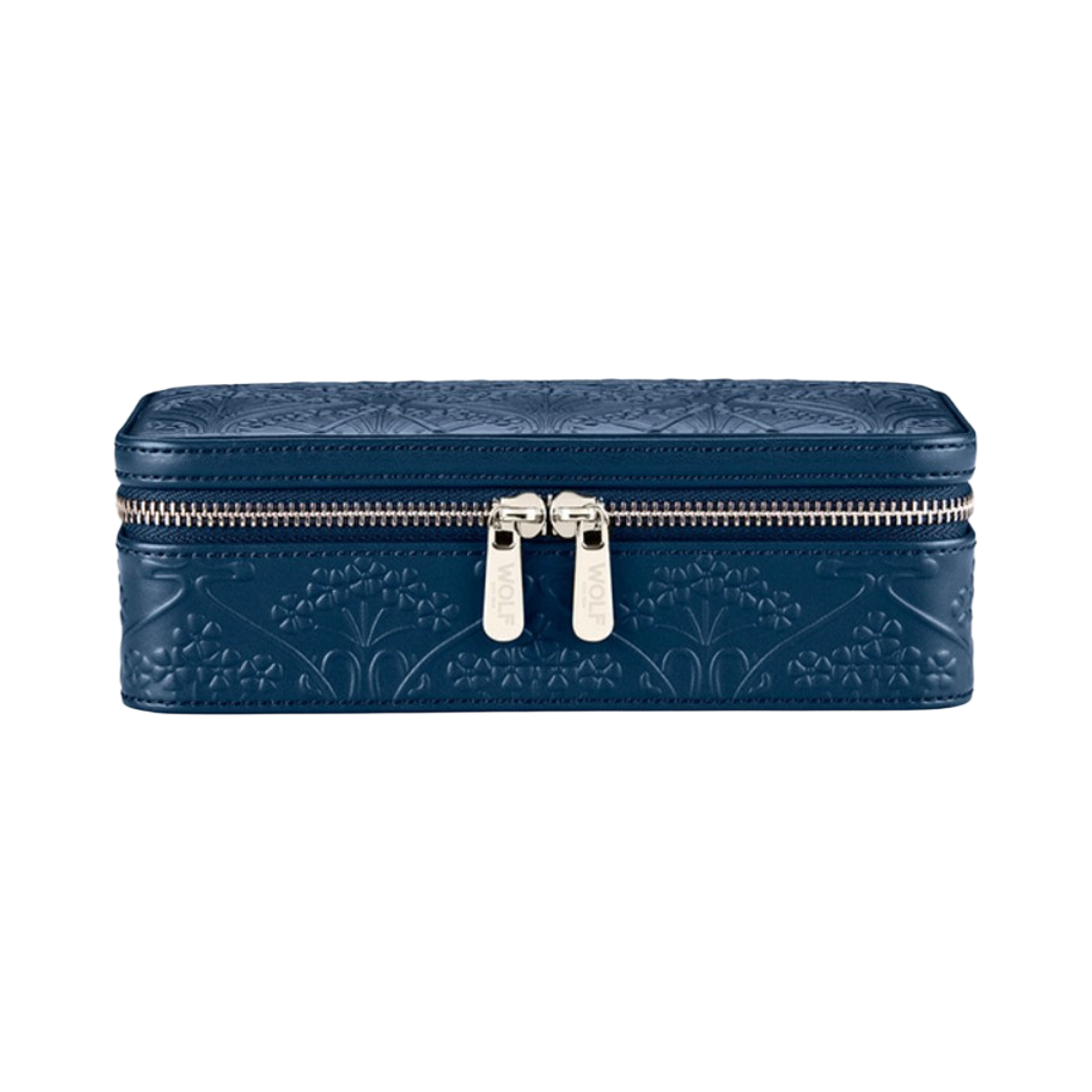 울프 1834 x 리버티 런던 미디움 쥬얼리 집 케이스 네이비(Wolf 1834 x Liberty London Medium Jewelry Zip Case Navy) - 1