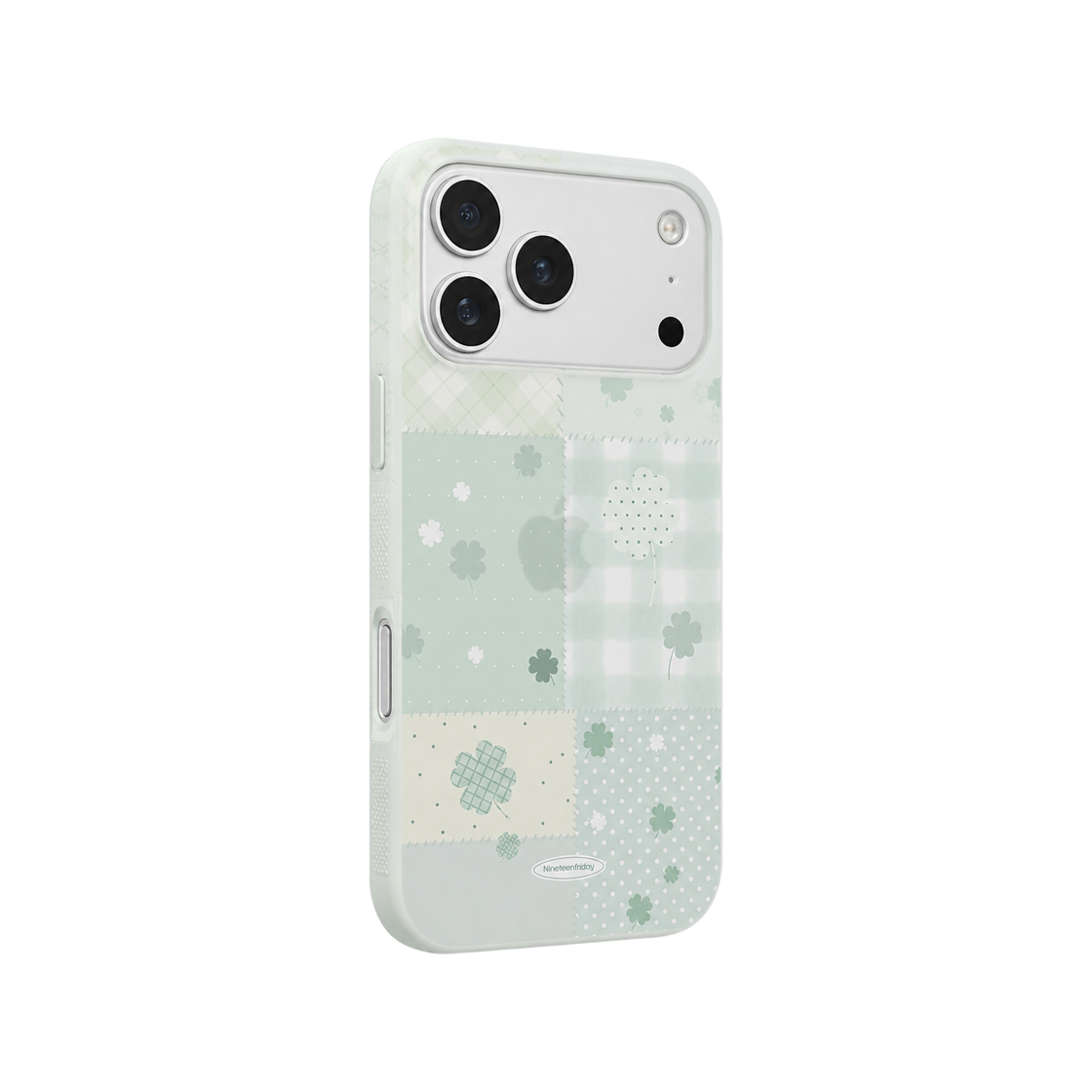 나인틴프라이데이 네잎클로버 행운 패치 무광 케이스 - 그린(NINETEENFRIDAY Four-leaf clover lucky patch Matte Case - Green) - 3