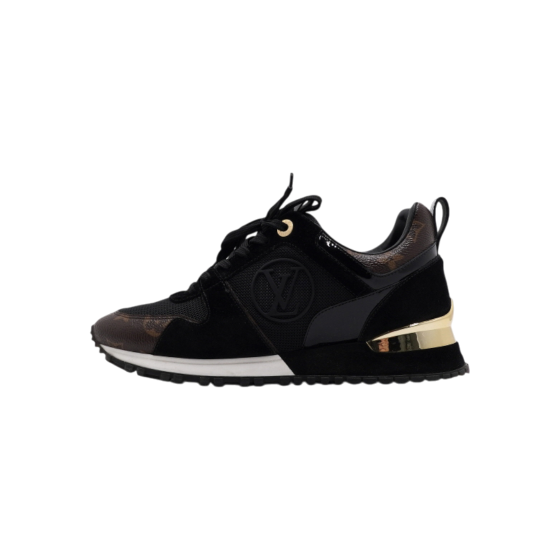 ITDJ895KPANS Louis Vuitton Black Monogram Runaway Women Sneakers