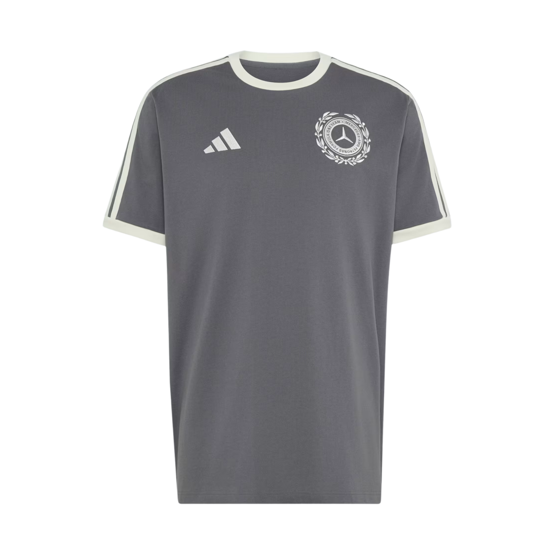 IB7013 Adidas x Mercedes AMG F1 Team Silver Arrow Icon T-Shirt Granite Off White - KR Sizing (Non Marking Ver.)