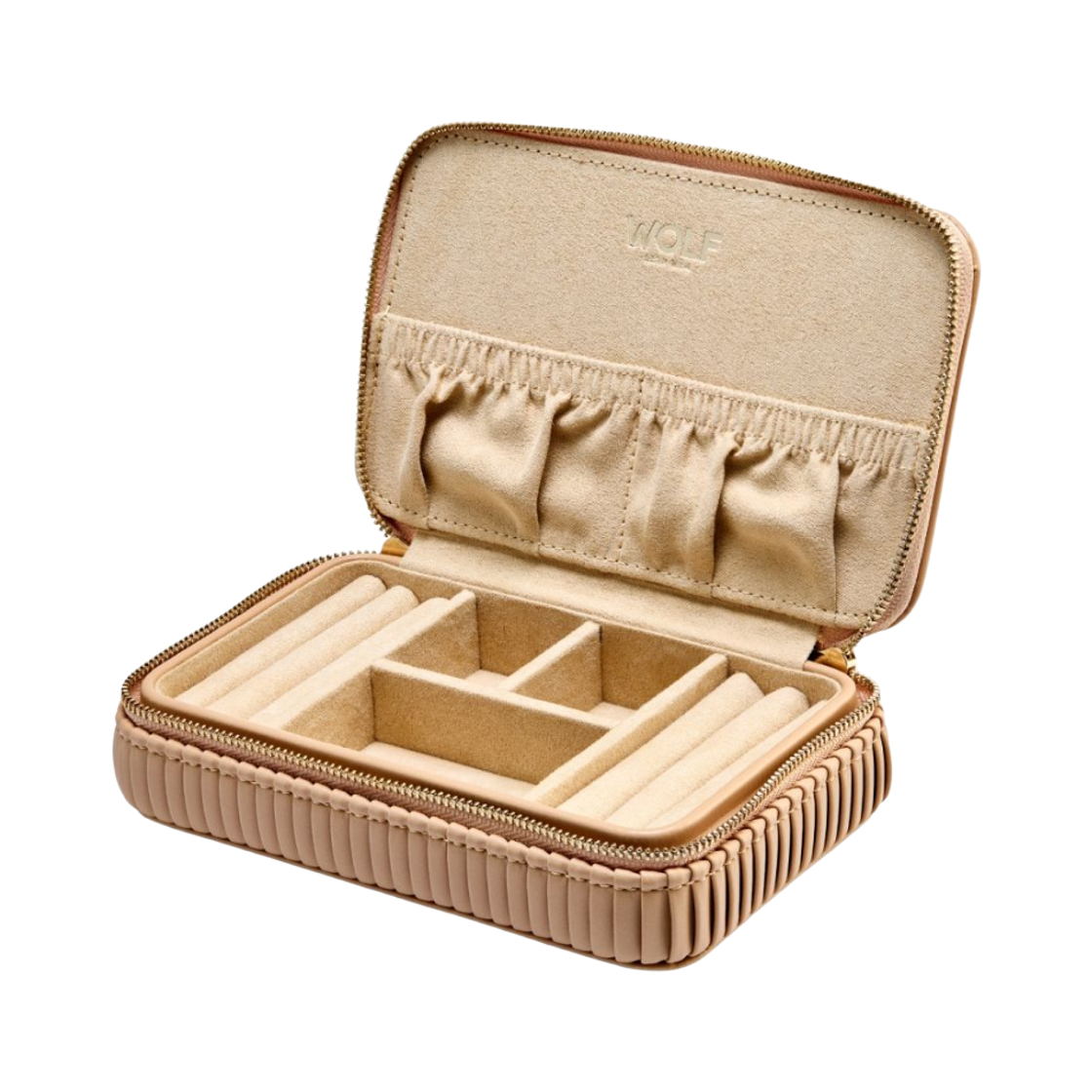 울프 1834 벨라 집 쥬얼리 케이스 모카(Wolf 1834 Bella Zip Jewelry Case Mocca) - 2