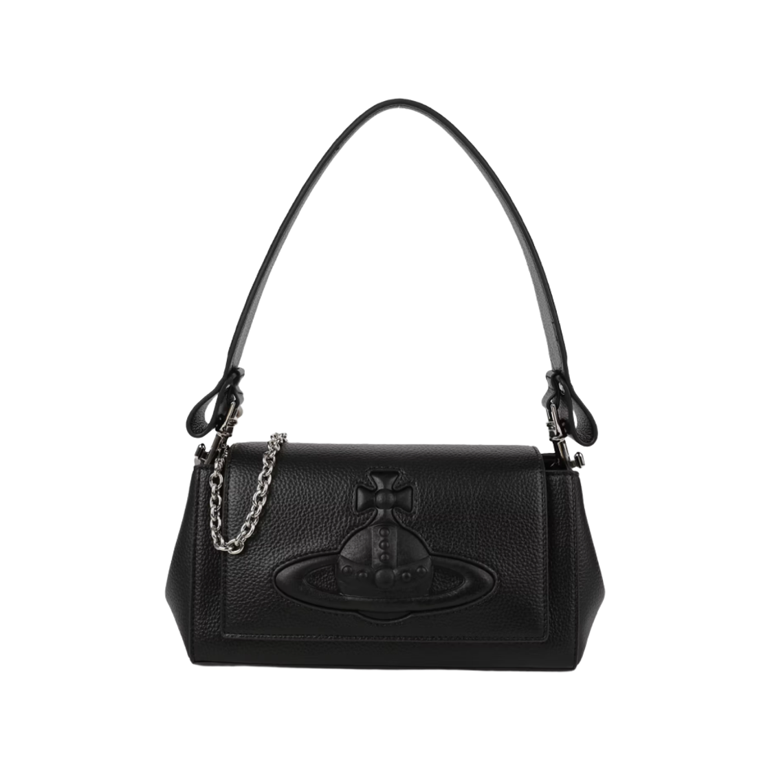 4602000XW-S000D-N403 Vivienne Westwood Hazel Medium Tote Bag Black