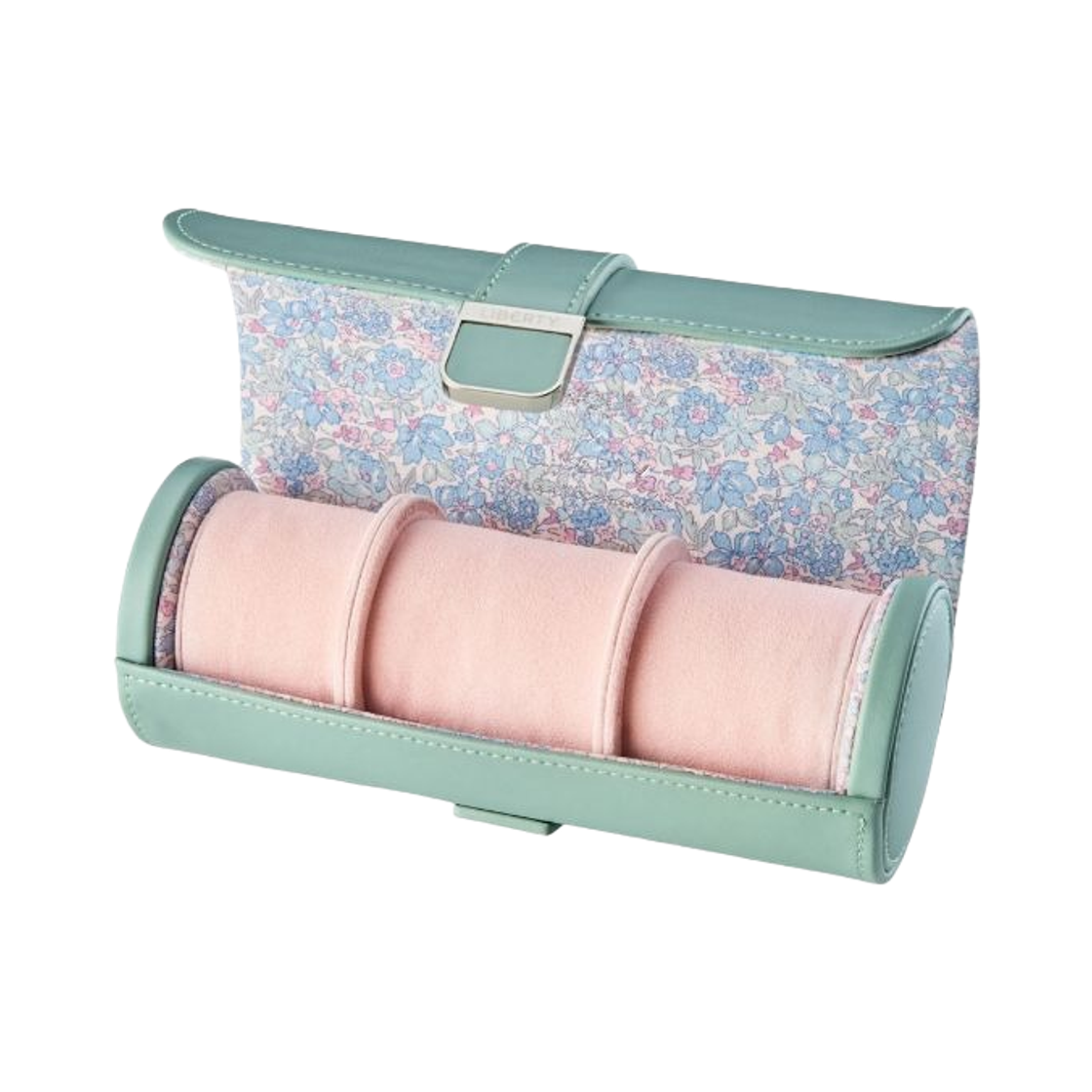 울프 1834 x 리버티 런던 트리플 워치 롤 세이지 그린(Wolf 1834 x Liberty London Triple Watch Roll Sage Green) - 2