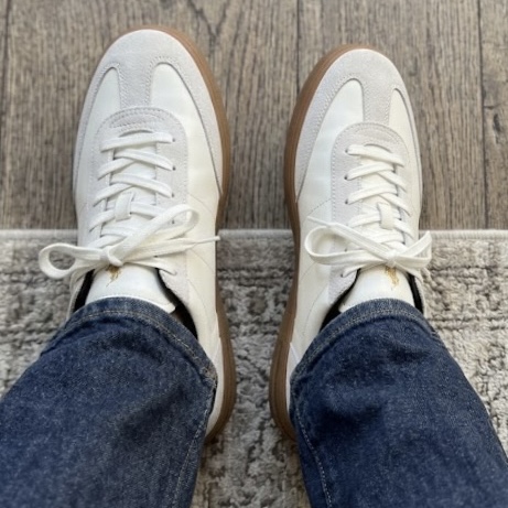 [10%적립] Polo Ralph Lauren Bedford Leather Suede Sneakers White - 26SS 착용 스타일