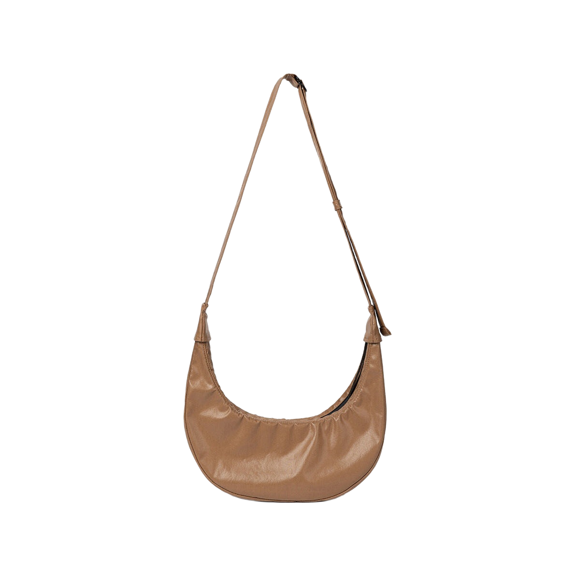 하아카이브 x 애프터프레이 크레센트 스몰 코티드 호보백 브라운(Hah Archive x Afterpray Crescent S Coated Hobo Bag Brown)