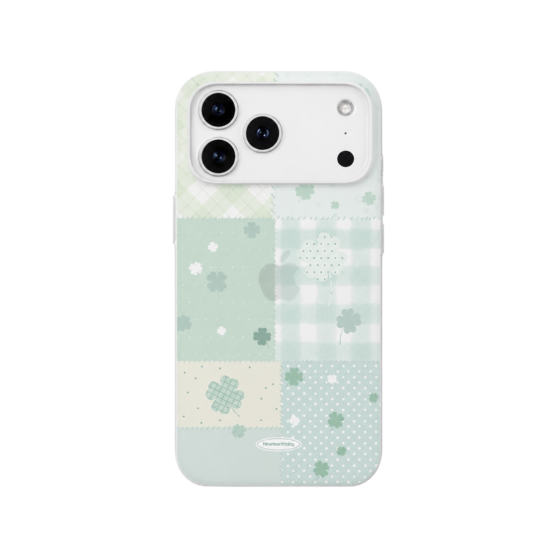 나인틴프라이데이 네잎클로버 행운 패치 무광 케이스 - 그린(NINETEENFRIDAY Four-leaf clover lucky patch Matte Case - Green) - 1