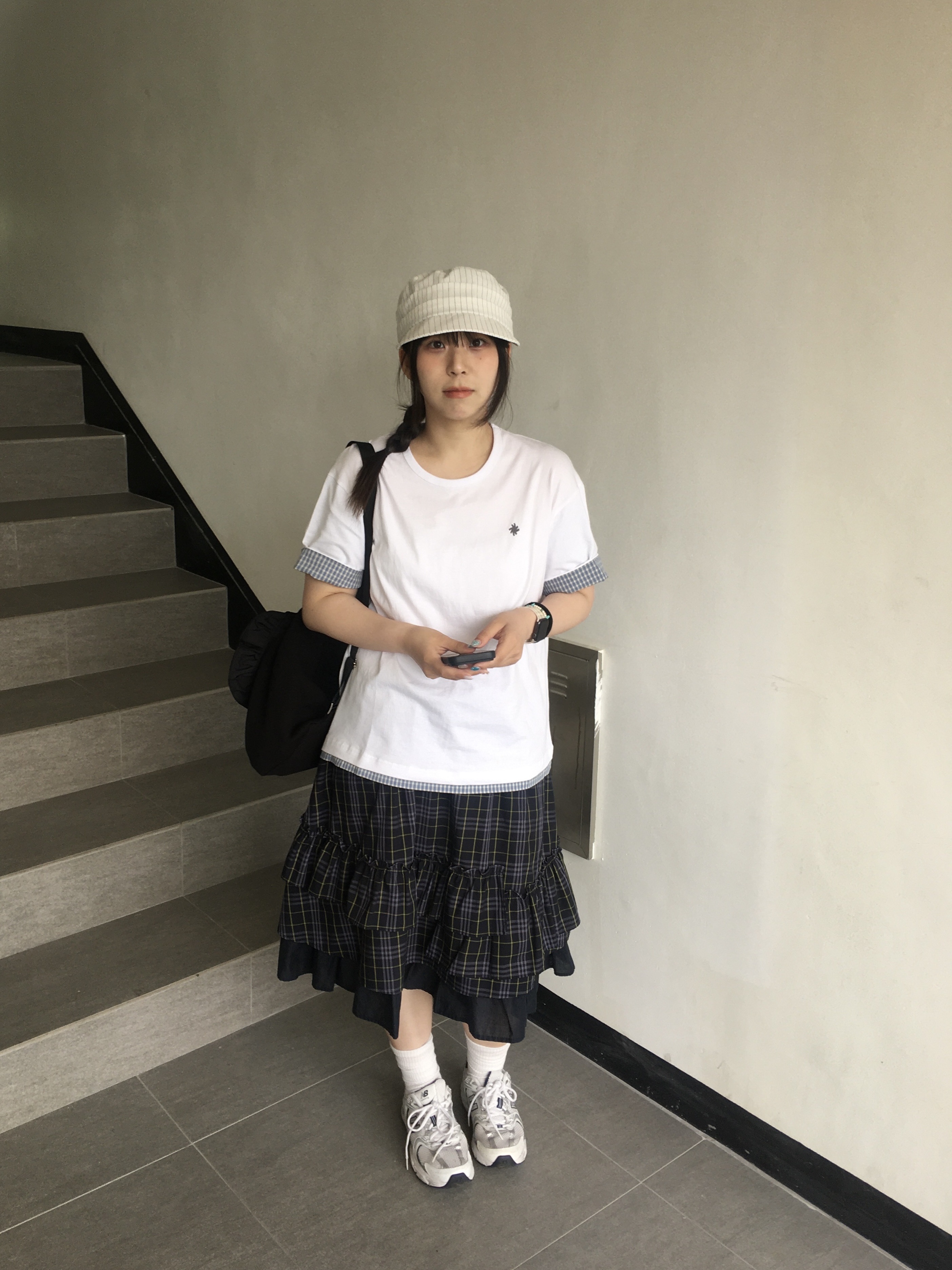 New Balance 530 White 착용 스타일
