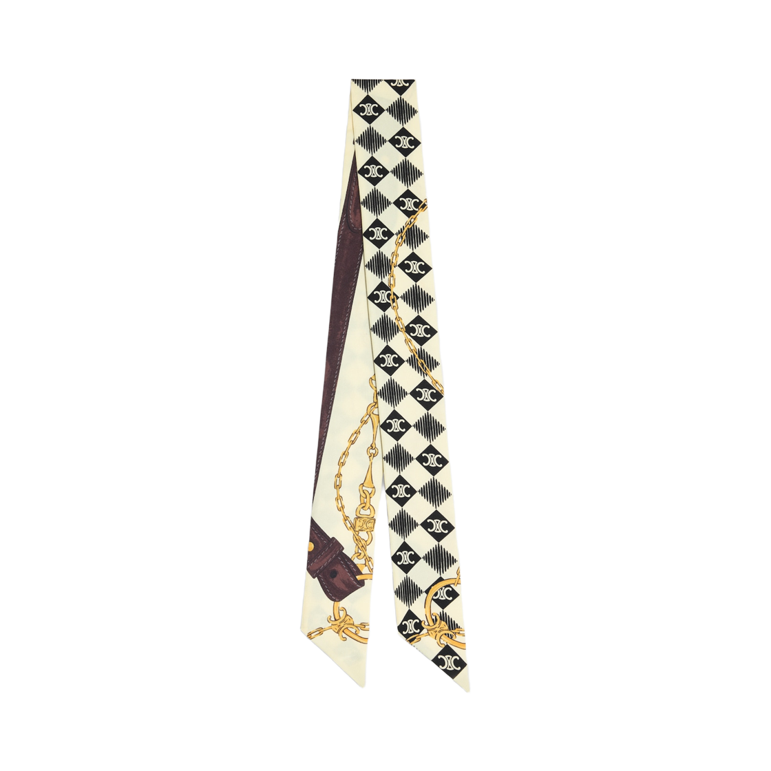 AA0A63L18-12CH (W) Celine Lavalliere in Silk Twill Cream Brown