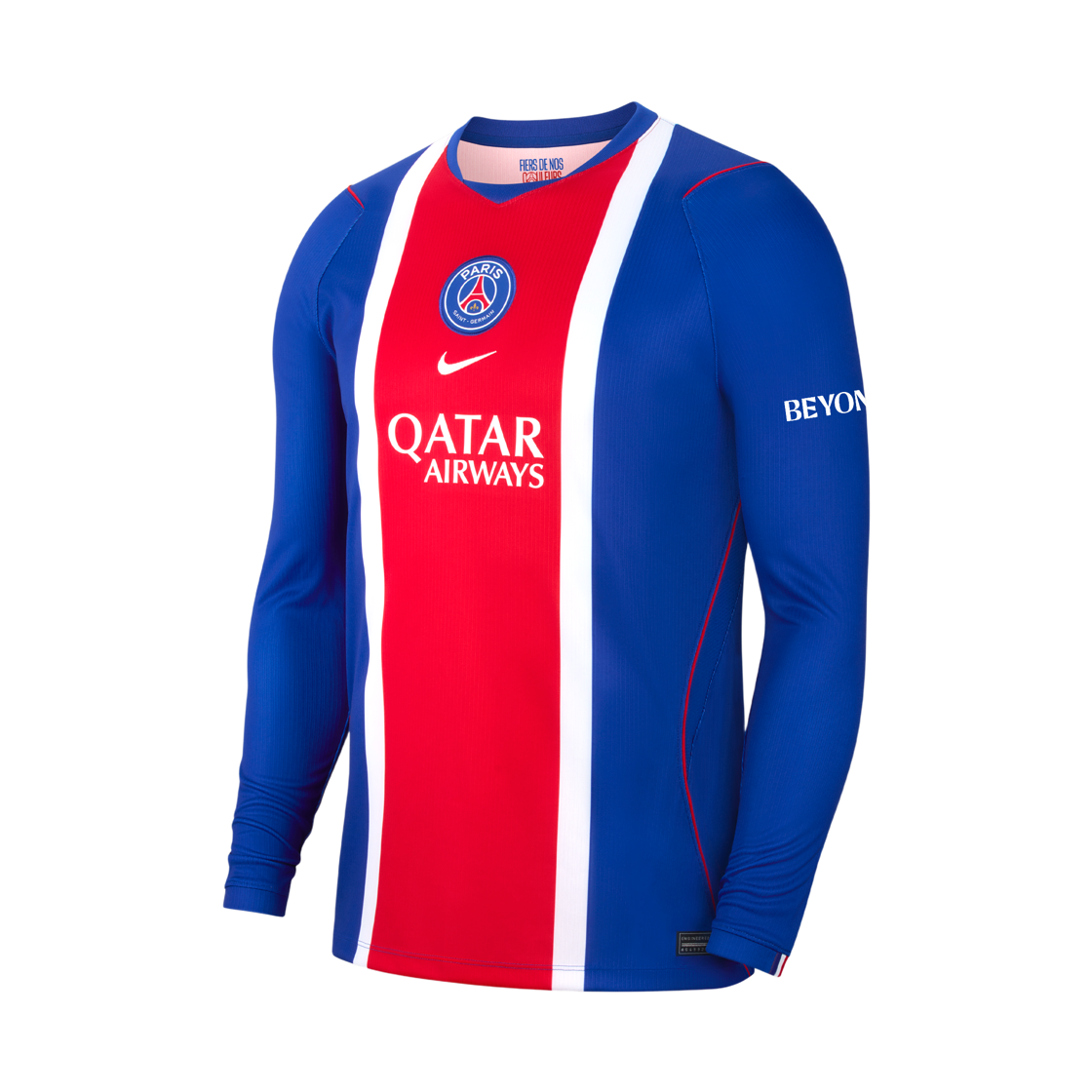 IQ6909-417 Nike Paris Saint-Germain 2026/27 Stadium Home Dri-FIT Replica Long-Sleeve Jersey Old Royal University Red (IQ6909-417) (Non Marking Ver.)