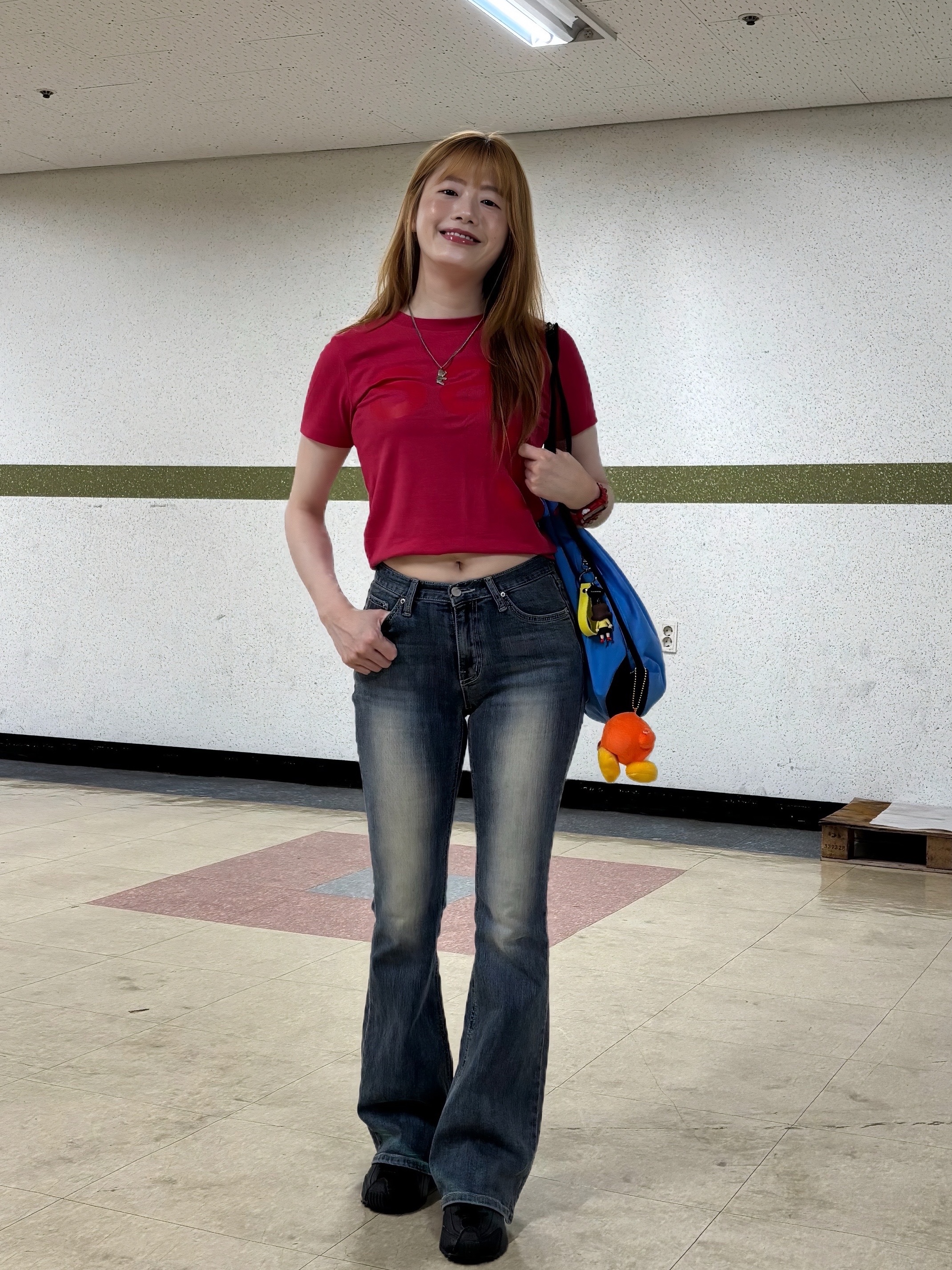 [KREAM 단독] Safarispot 1/2 Basic Safari T-Shirt Red, Heaven by Marc Jacobs Friendship Necklace Set Silver Ox (Set of 2) 착용 스타일 - 5