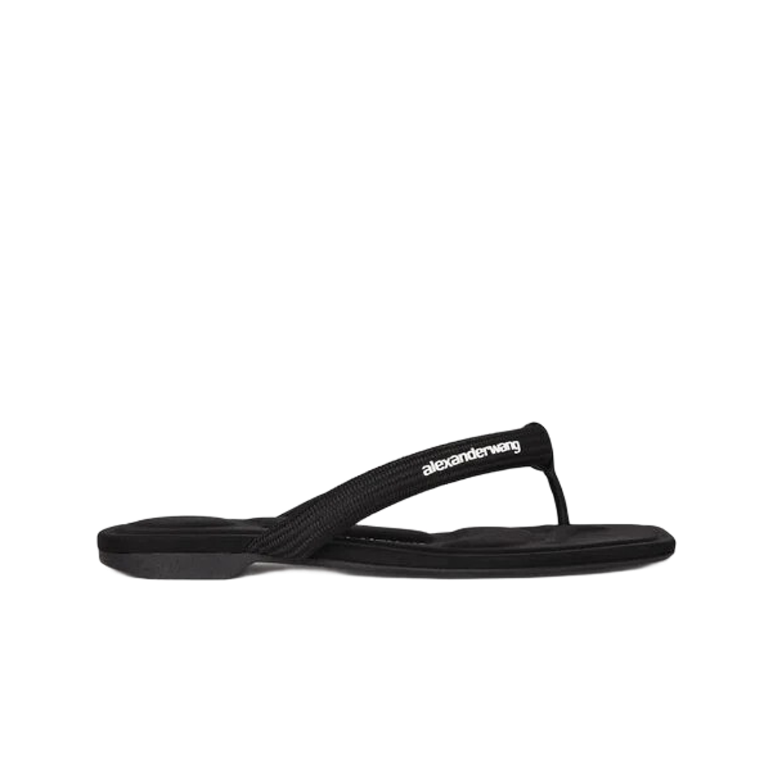 (W) 알렉산더 왕 제나 튜블라 플랫 통 샌들 블랙((W) Alexander Wang Jenna Tubular Flat Thong Sandal Black) - 1
