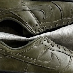 Nike Dunk Low Retro PRM QS Army Olive and Black 착용 스타일