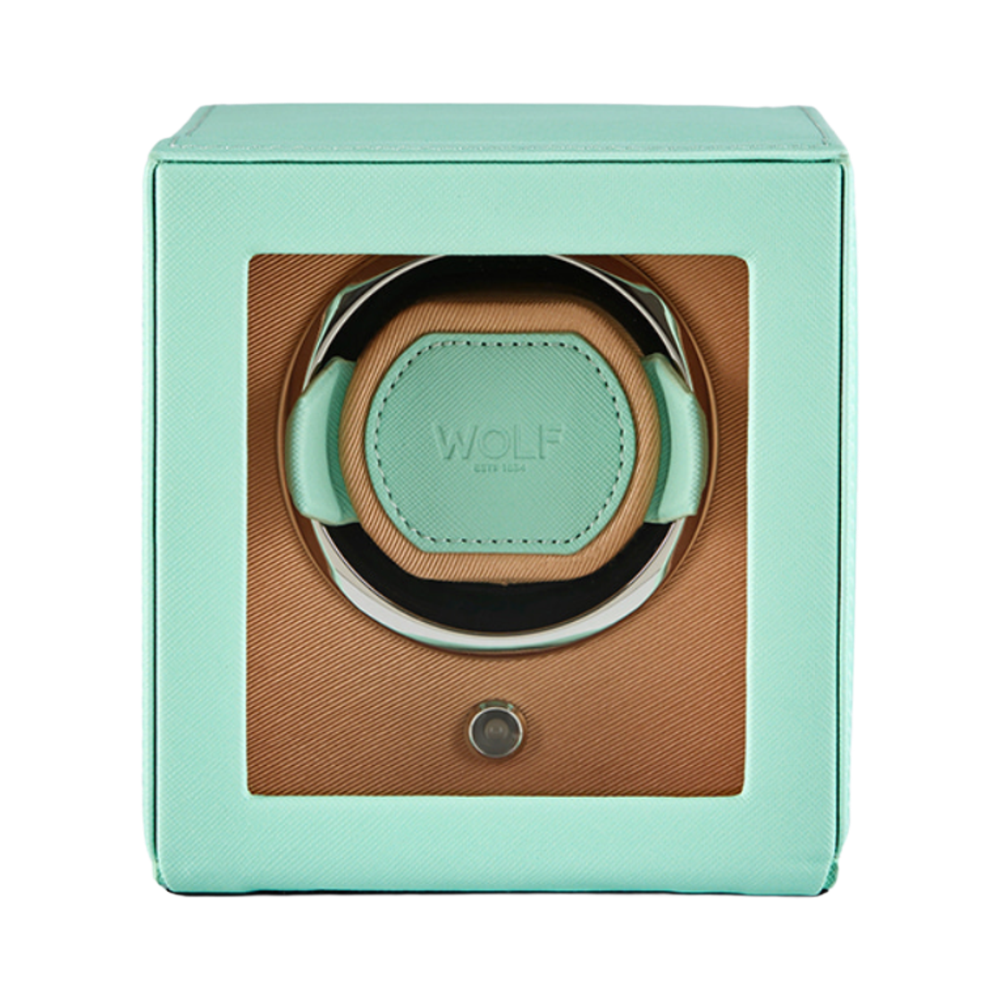 울프 1834 큐브 셀처 싱글 워치 와인더 민트 피치(Wolf 1834 Cub Seltzer Single Watch Winder Mint Peach)