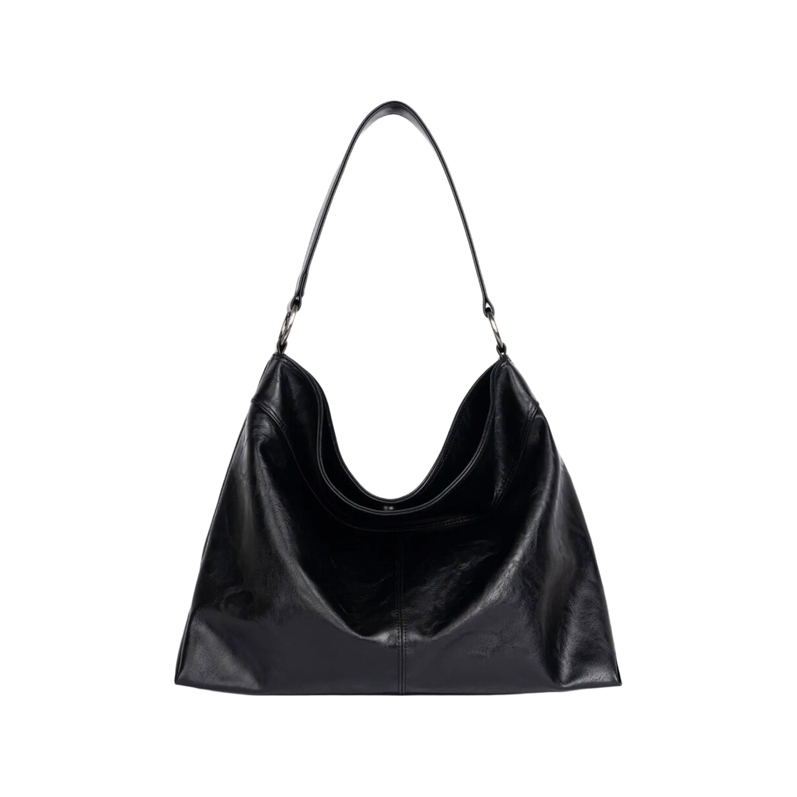 하아카이브 x 해수 컨투어 레더블랙 숄더백(Hah Archive x Haesu Contour Shoulder Bag Leather Black)