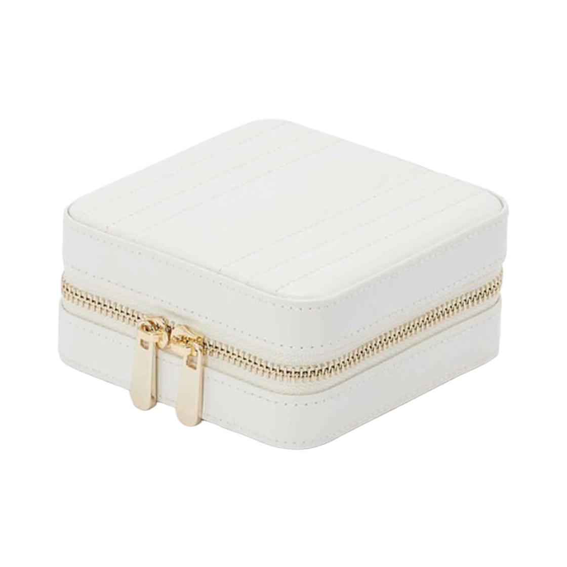 766253 Wolf 1834 Maria Small Zip Jewelry Case White