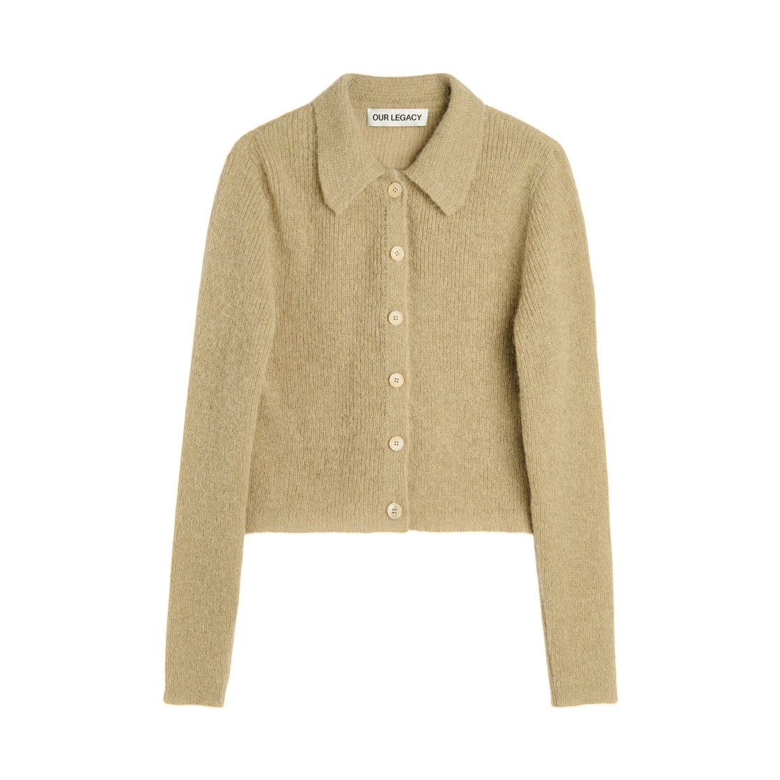 W4263MS (W) Our Legacy Mazzy Polo Soft Sage Fuzzy Alpaca