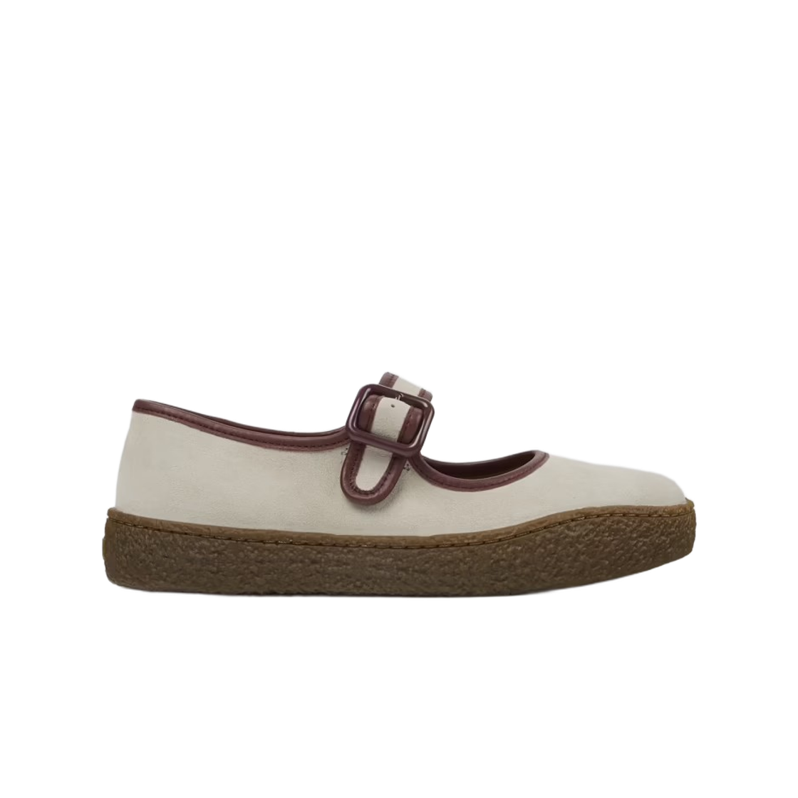 K201825-006 (W) Camper Peu Terreno Suede Leather Ballerinas Beige