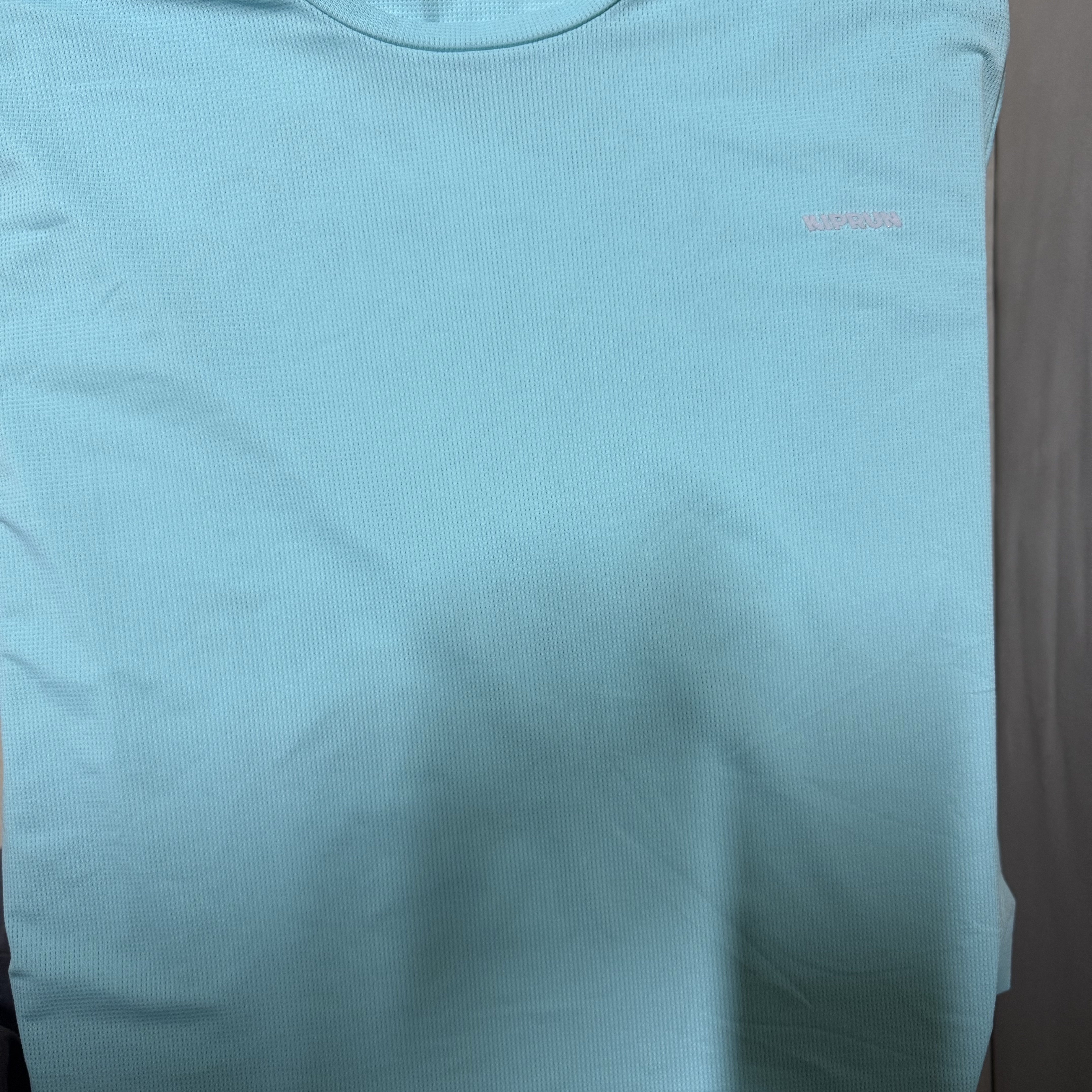 DECATHLON Men's Running Short-Sleeved T-Shirt Run Dry Graph 500 Lagoon Blue, Adidas Adizero Evo SL Woven Cloud White Lucid Red 착용 스타일 - 6