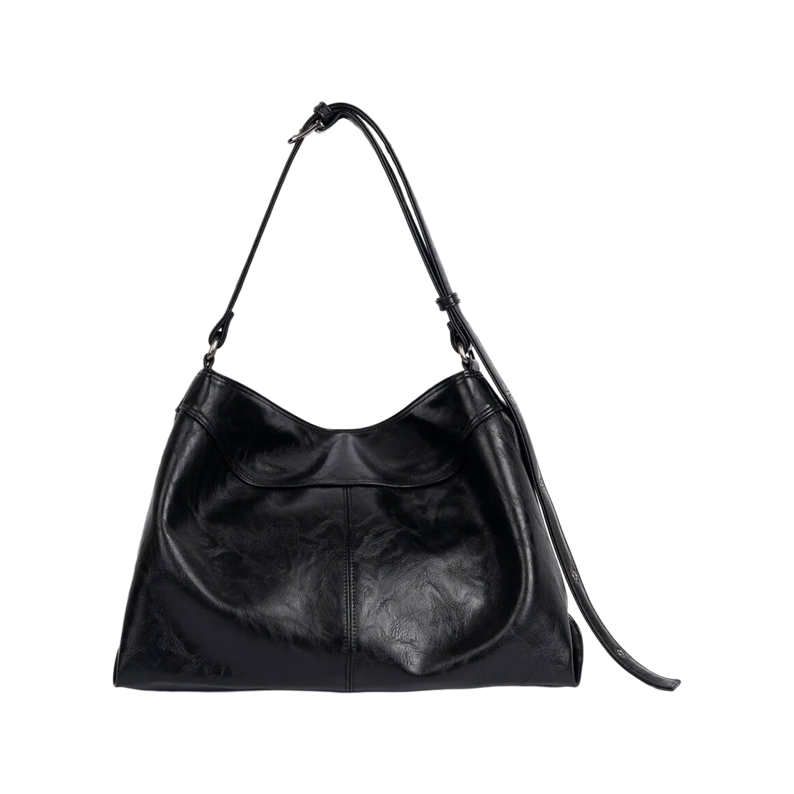 하아카이브 x 해수 컨투어 레더 벨티드백(Hah Archive x Haesu Contour Belted Bag Leather Black) - 3