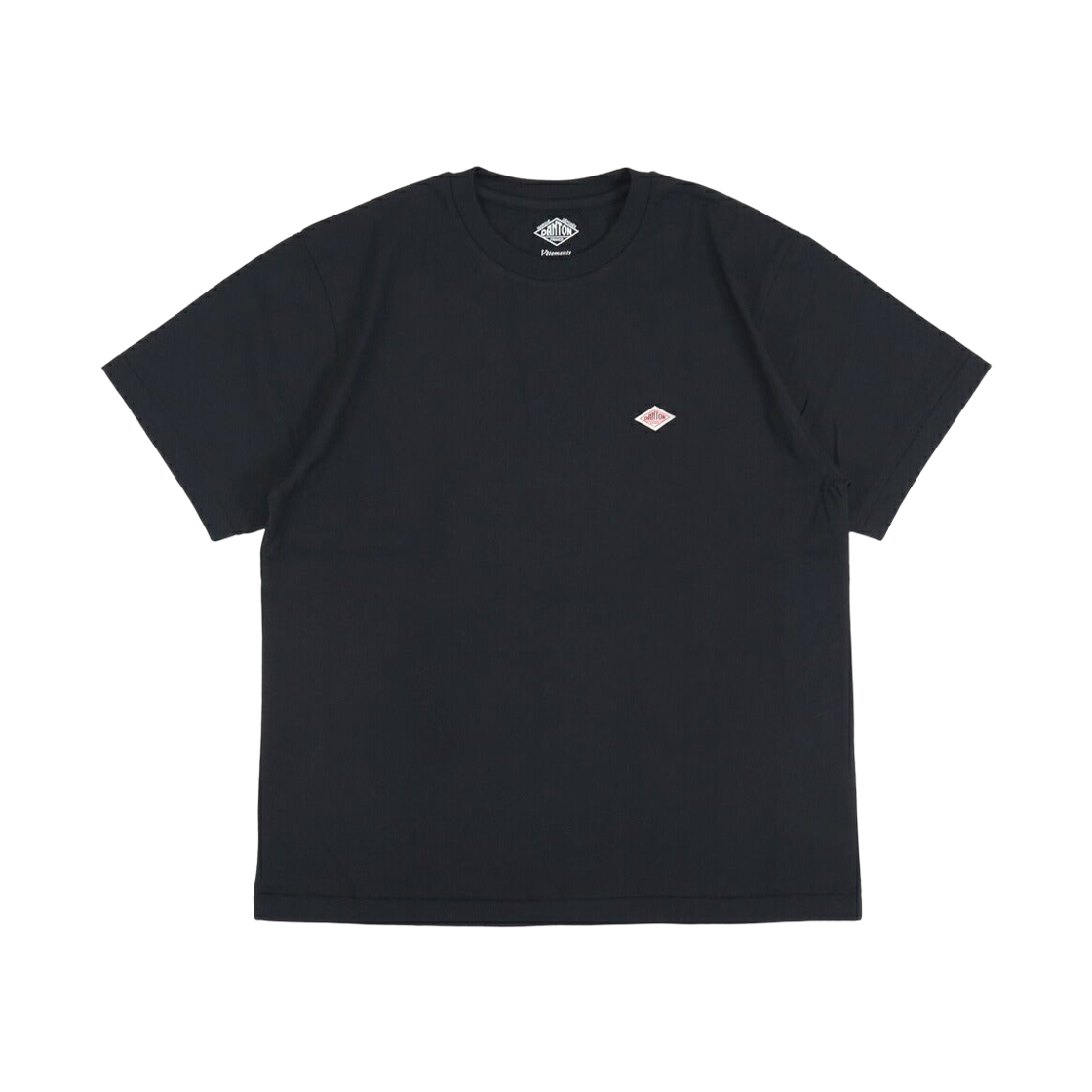 (W) 단톤 숏슬리브 이너 티셔츠 블랙((W) Danton Short Sleeve Inner T-Shirt Black)