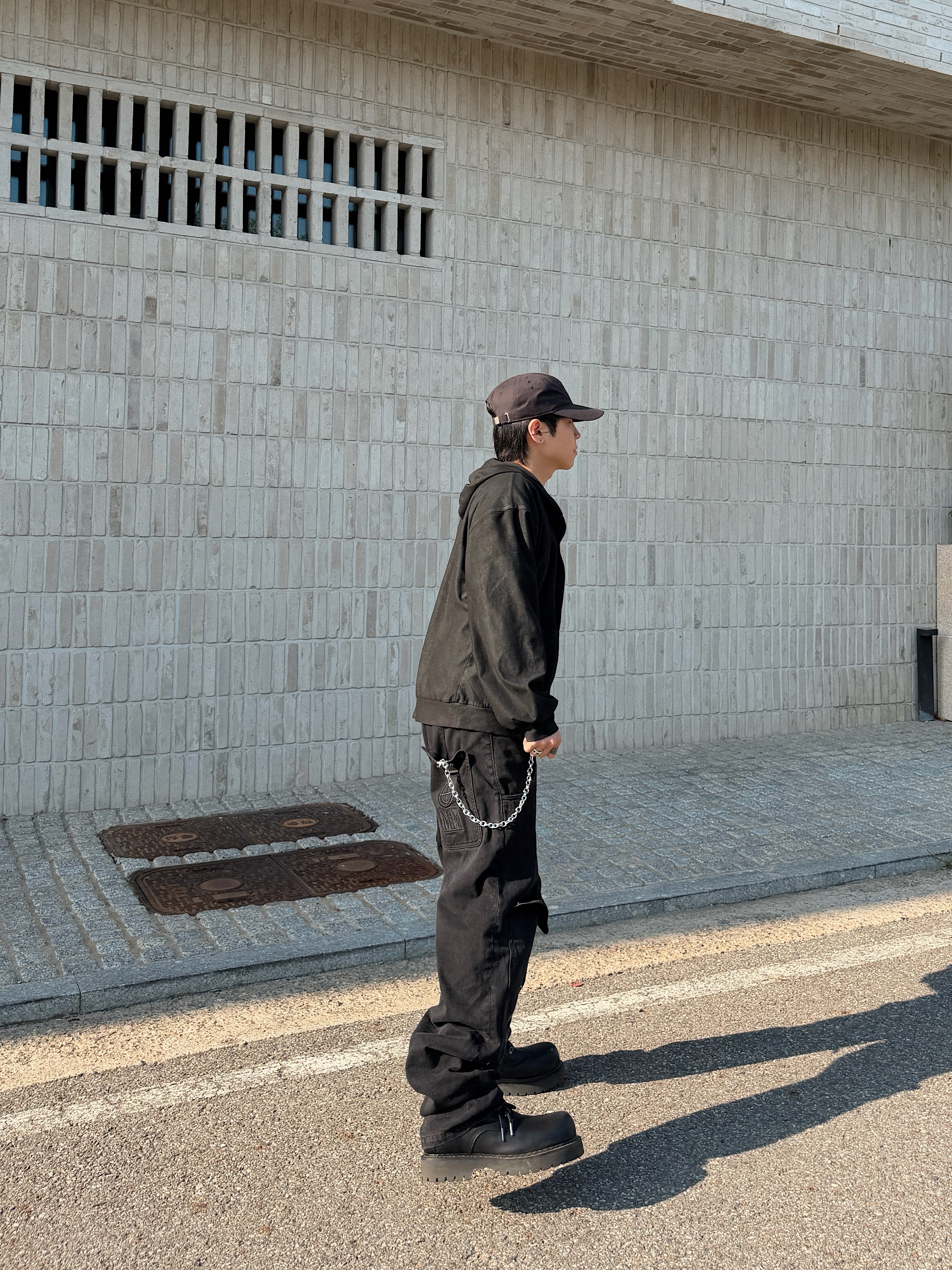 LOSTGARDEN Phantom, Plastic Product MPa Bag Pants Black 착용 스타일 - 2