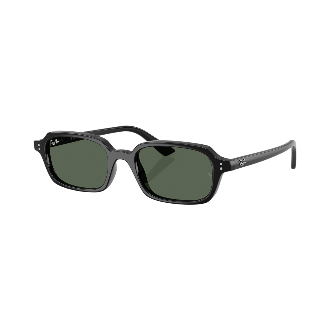 레이밴 주리 바이오 베이스드 폴리쉬드 블랙 프레임 다크 그린 렌즈 로우 브릿지 핏(Ray-Ban Zuri Bio-Based Polished Black Frame Dark Green Lense Low Bridge Fit)