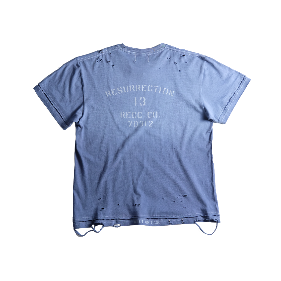 레저렉션13 폴트 빌트 그래픽 반팔 티셔츠 인디고(Resurrection13 Fault-Built T-Shirt Indigo) - 2