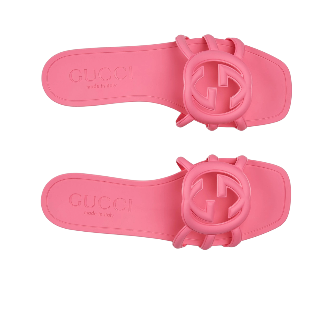 (W) 구찌 인터로킹 G 슬라이드 샌들 다크 핑크((W) Gucci Interlocking G Slide Sandals Dark Pink) - 2