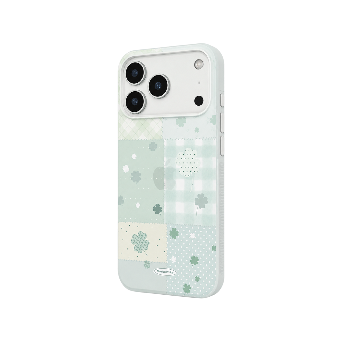 나인틴프라이데이 네잎클로버 행운 패치 무광 케이스 - 그린(NINETEENFRIDAY Four-leaf clover lucky patch Matte Case - Green) - 2