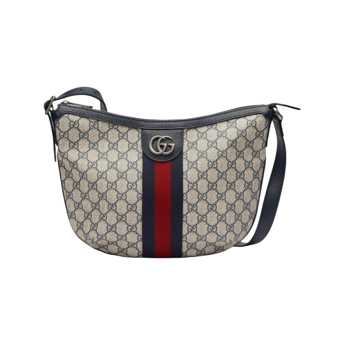 598125-2ZGMN-4076 Gucci Ophidia GG Small Shoulder Bag Beige Blue