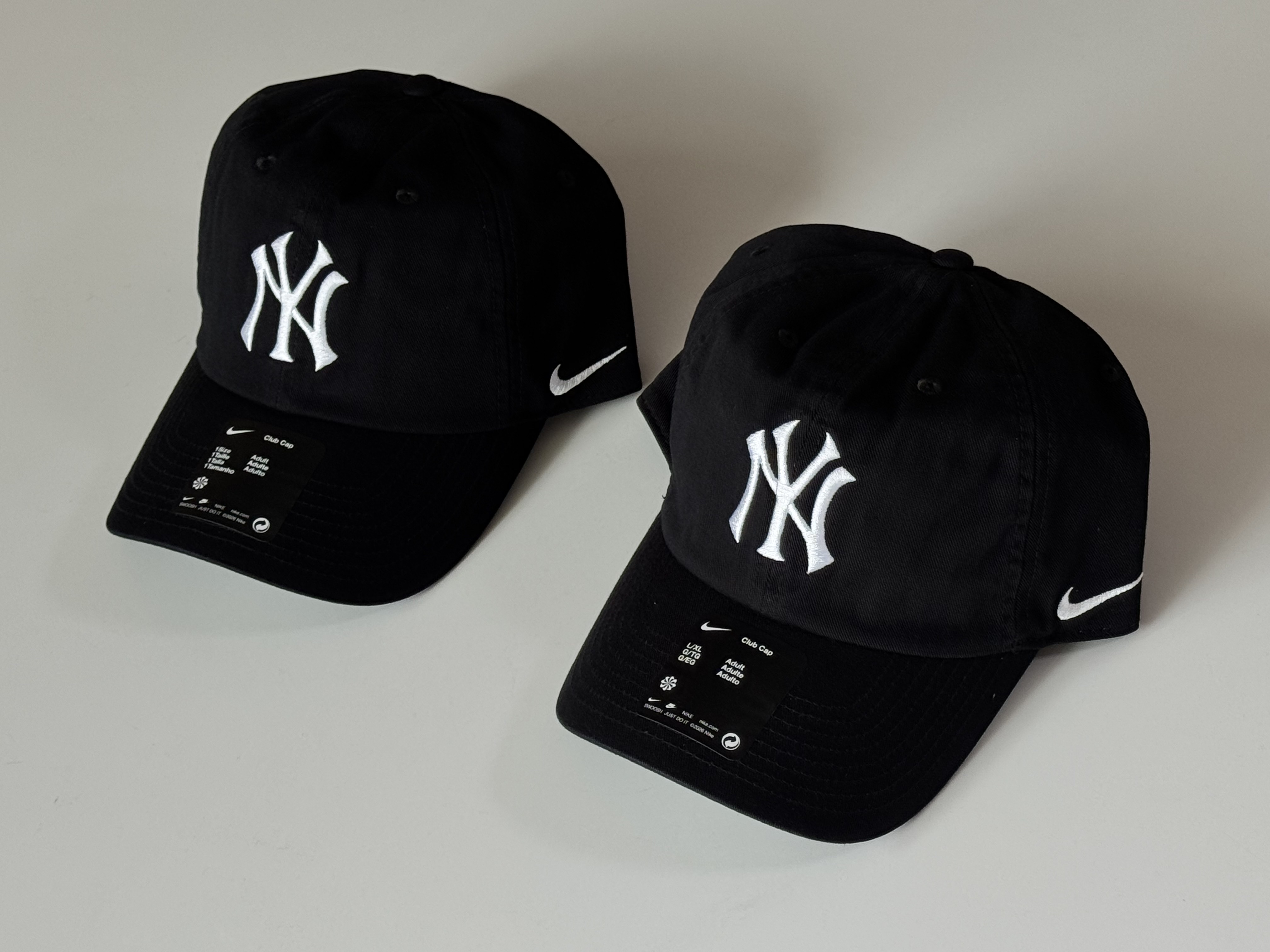 Nike New York Yankees Club Adjustable Hat Black 착용 스타일 - 3