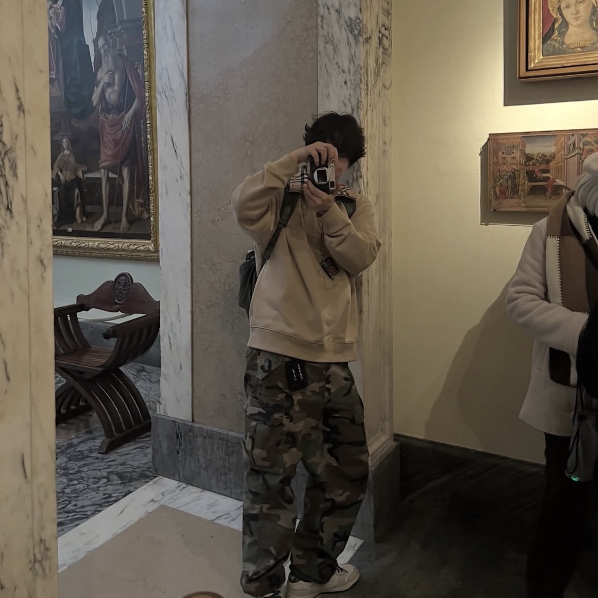 Supreme Cargo Pant Camo - 25FW, Fujifilm X100VI Silver (Korean Ver.) 착용 스타일