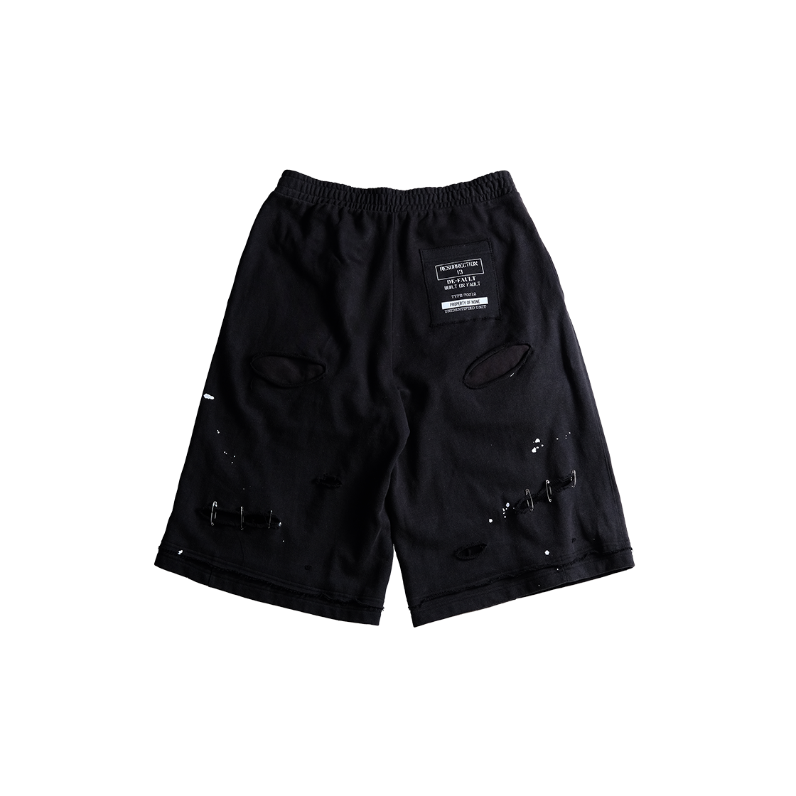 레저렉션13 폴트 빌트 스웻 쇼츠 블랙(Resurrection13 Fault-Built Sweat Shorts Black) - 2